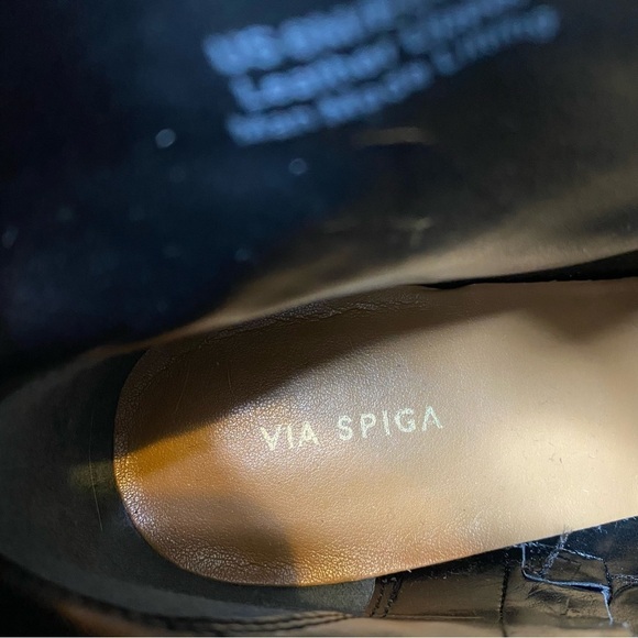 New! Via Spiga Vinson Cheetah Print Cow Fur Bootie 6M - Picture 13 of 15